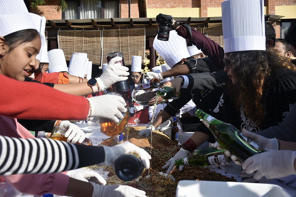Hotel Shangri-La Kathmandu Organizes Christmas Cake Mixing 