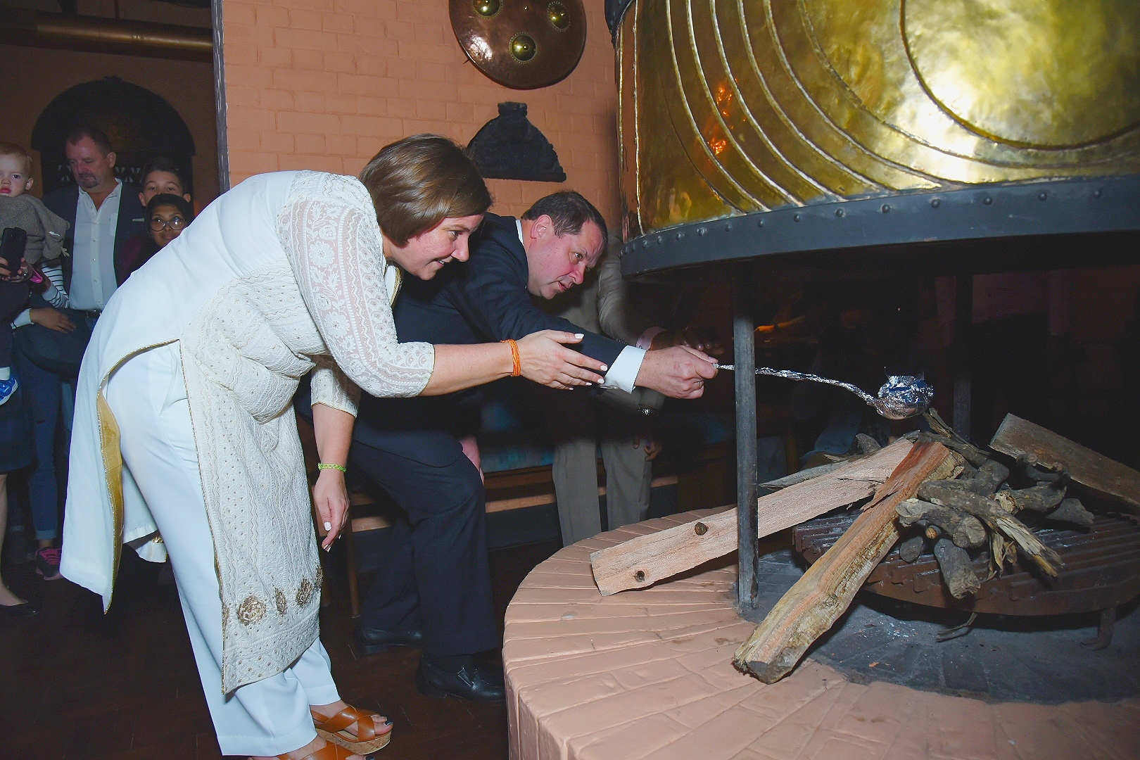 Chimney Lighting Ceremony at Hotel Yak & Yeti 